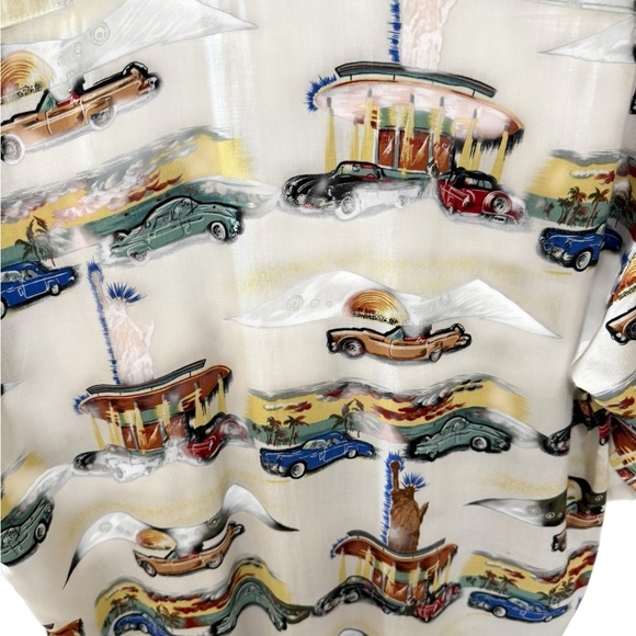 New Orleans Brand Original Men’s Size Small Shirt Retro Cars Statue of Liberty - Picture 7 of 8